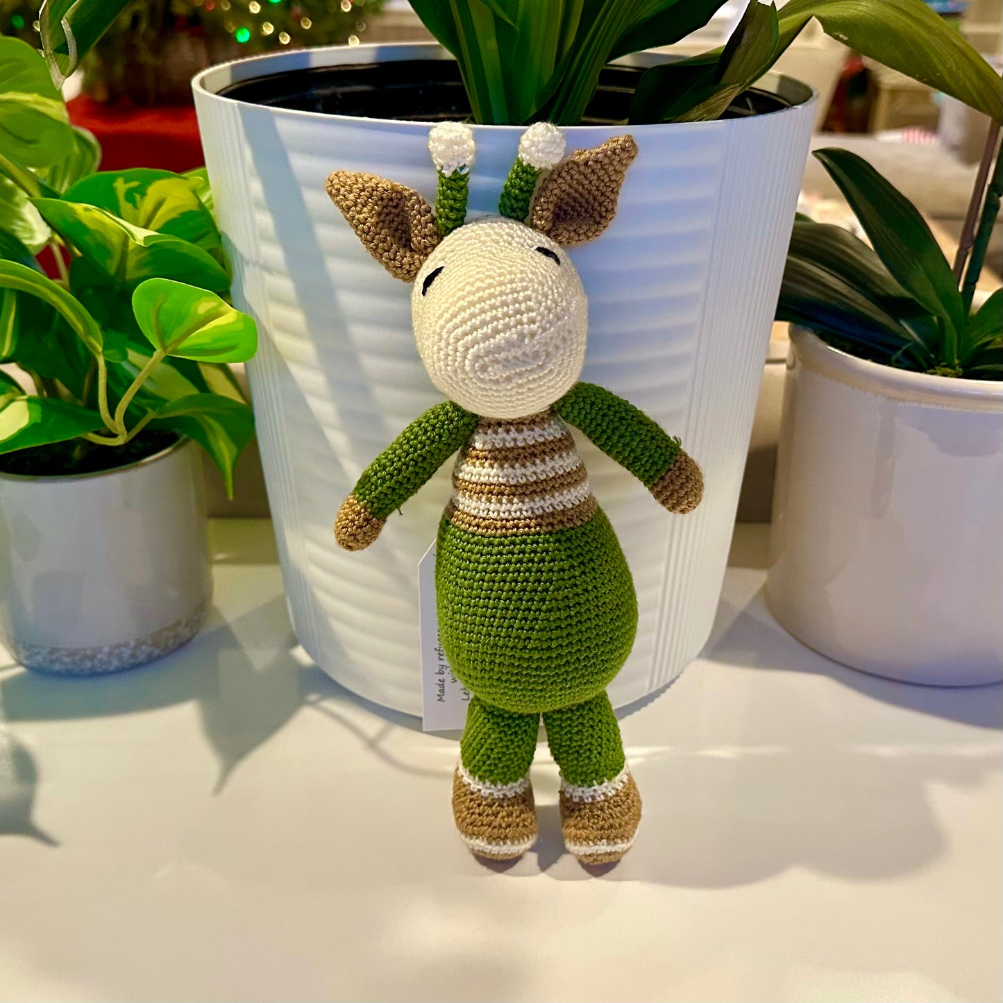 Hippo Standing Amigurumi - MD-LG Handmade Crochet Plushie
