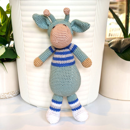 Hippo Standing Amigurumi - MD-LG Handmade Crochet Plushie