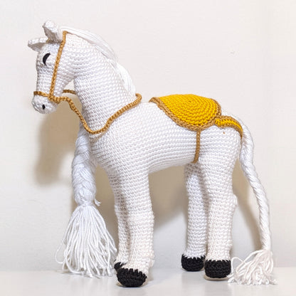 Horse Amigurumi (Contrast Trim Saddle) - Crochet Plushie