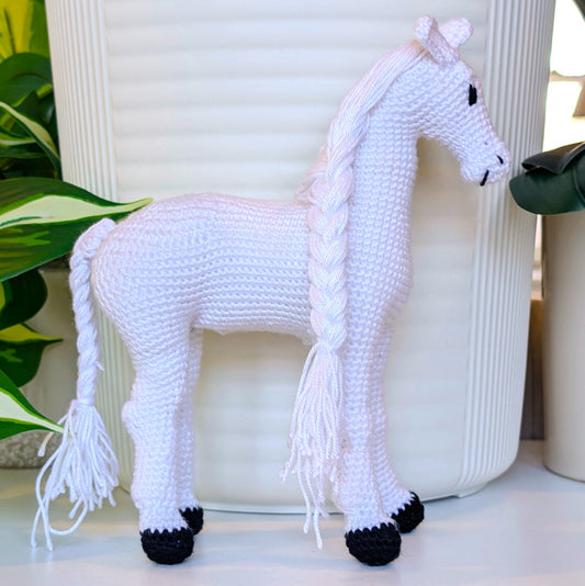 Horse without Saddle Amigurumi - Handmade Crochet Plushie