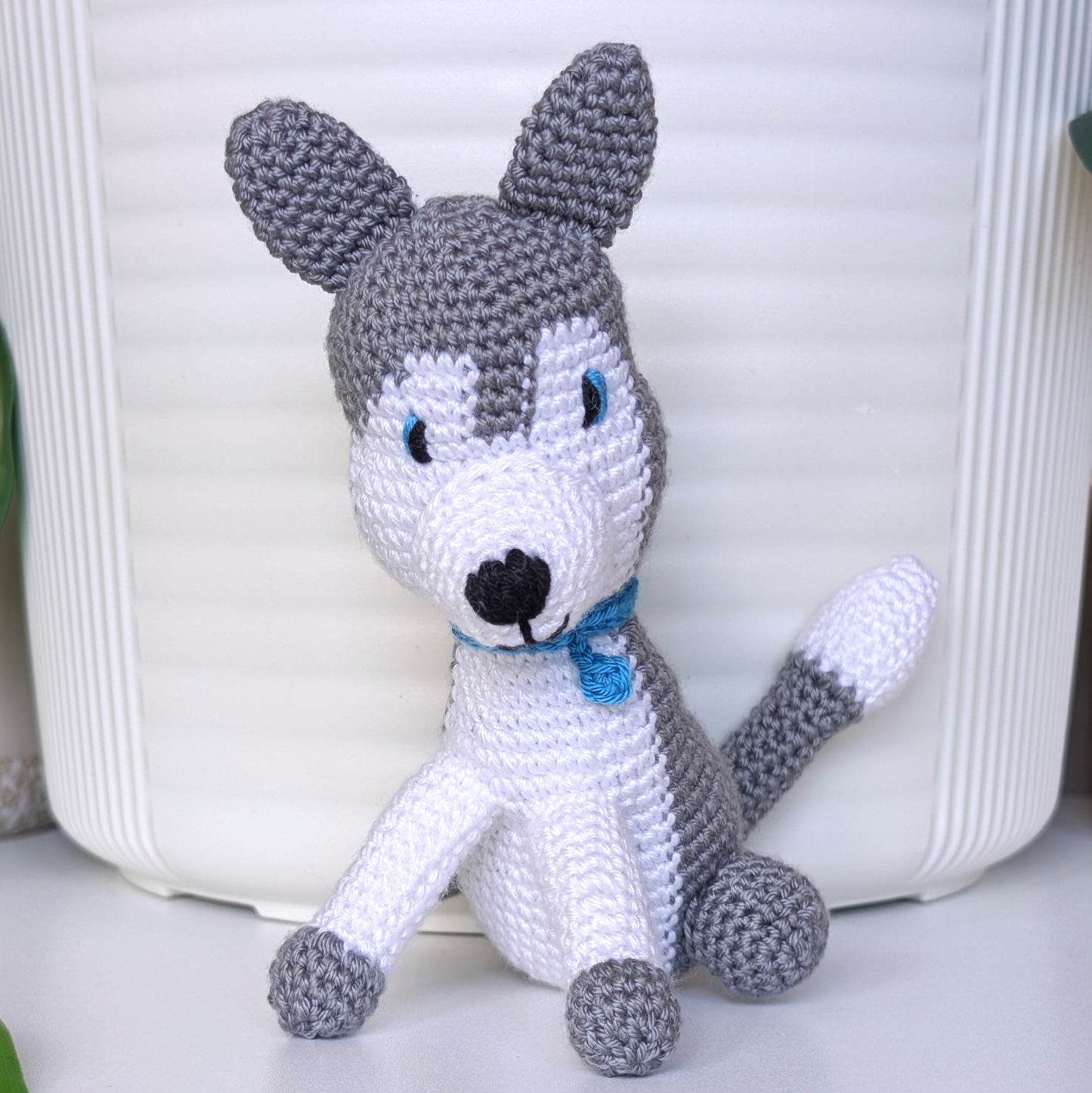 Husky Dog Amigurumi - Crochet Handmade Stuffed Plushie