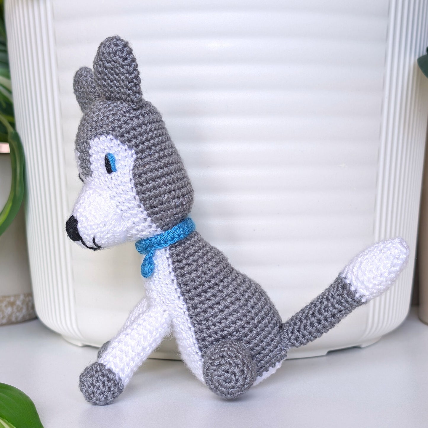 Husky Dog Amigurumi - Crochet Handmade Stuffed Plushie