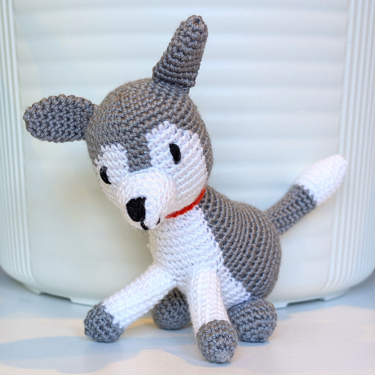 Husky Puppy Dog Amigurumi - Handmade Crochet Plushie