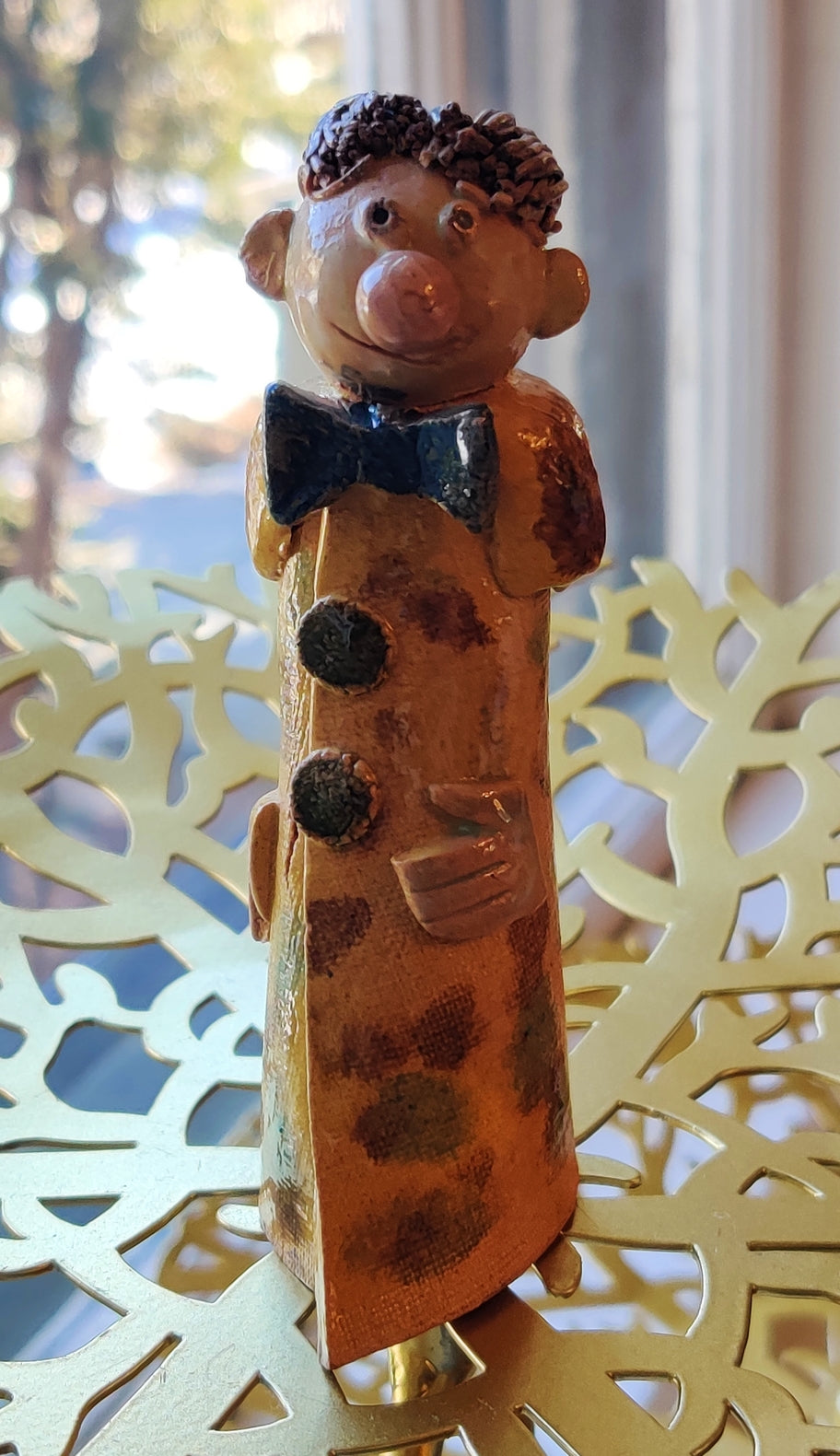Man with a Bow Tie Clay Figurine