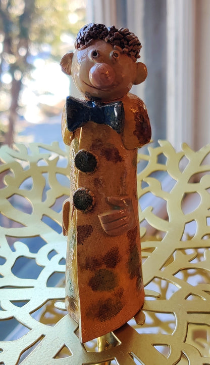 Man with a Bow Tie Clay Figurine