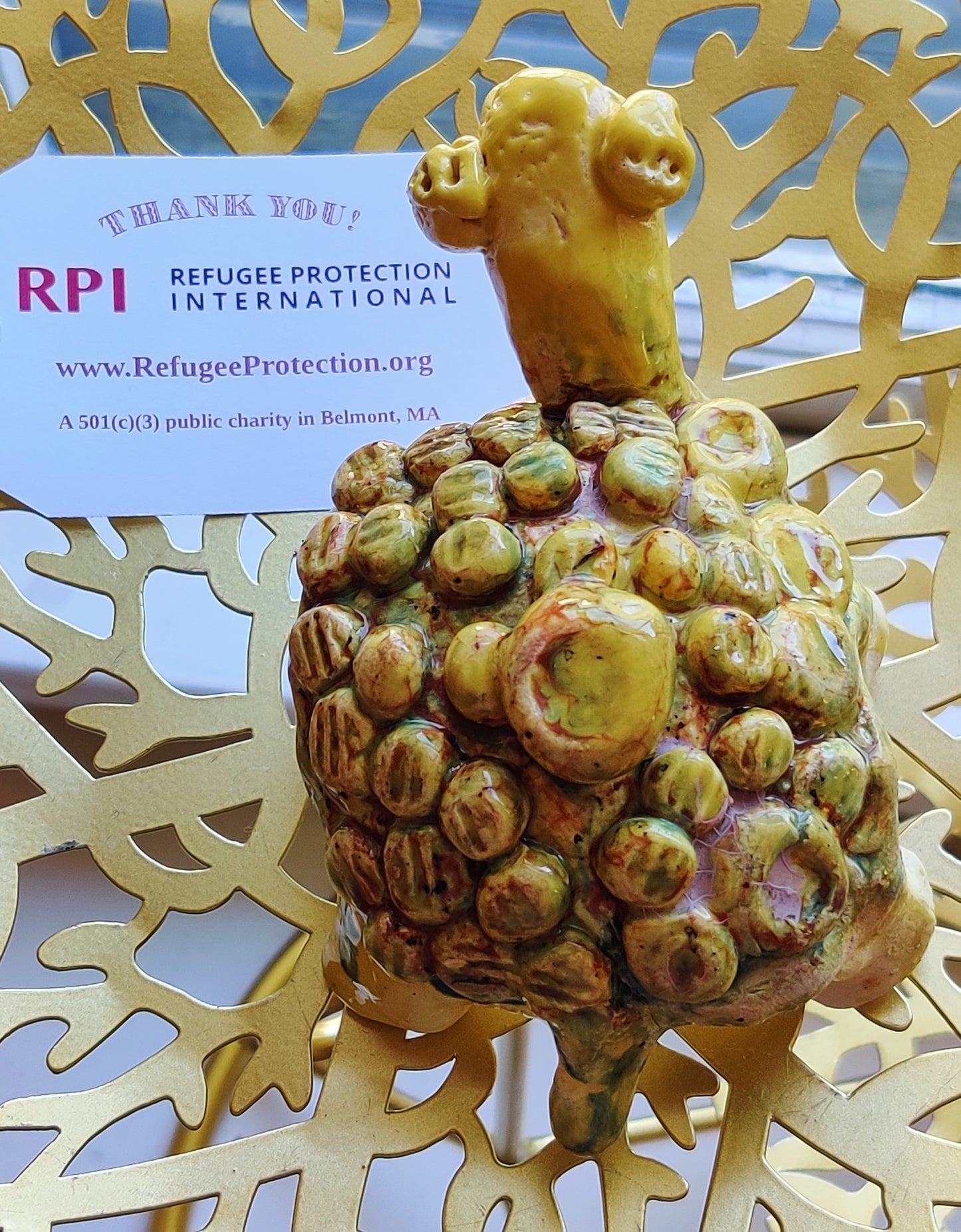 Tortoise Clay Figurine