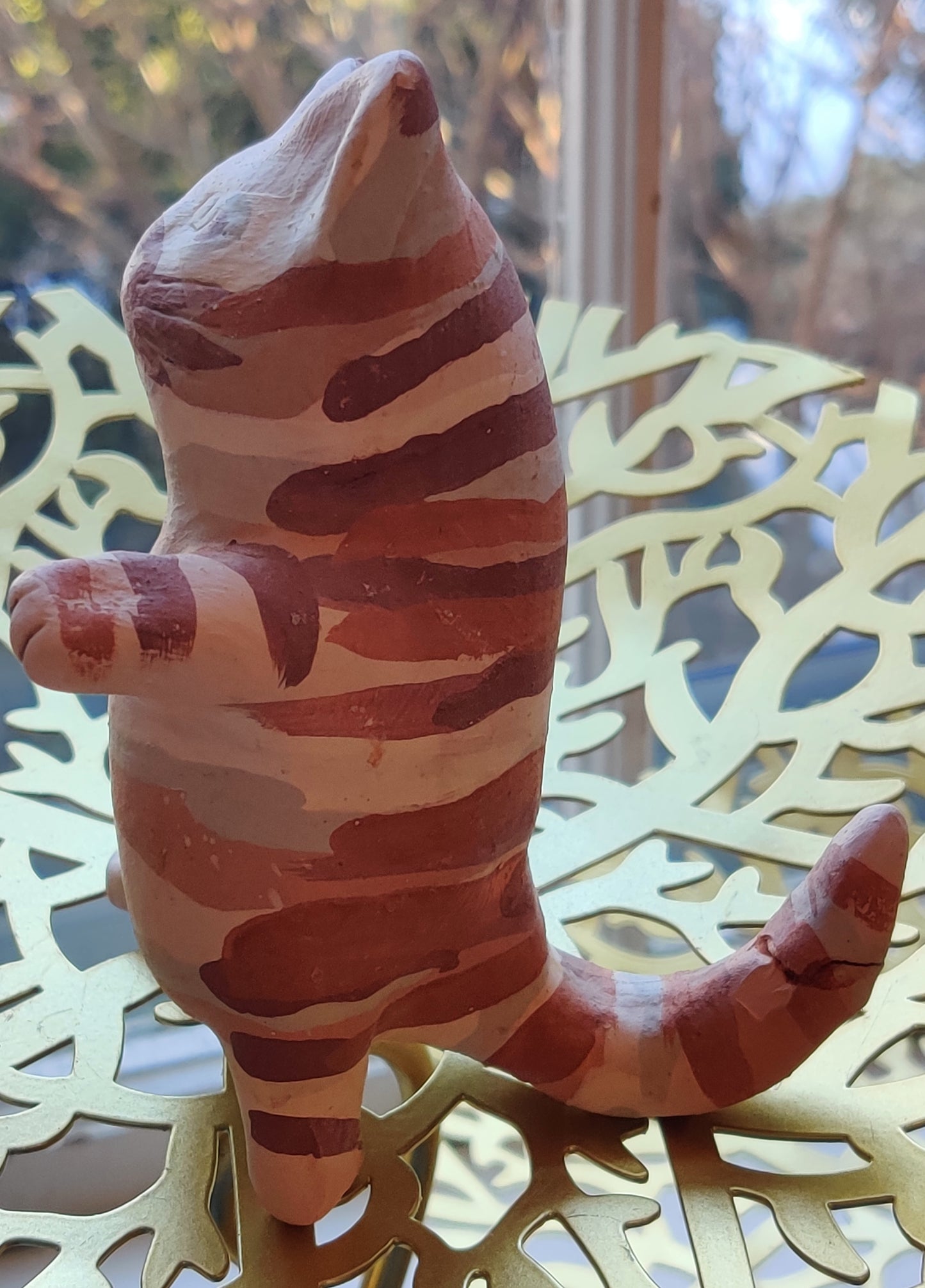 Cat in Stripes Figurine