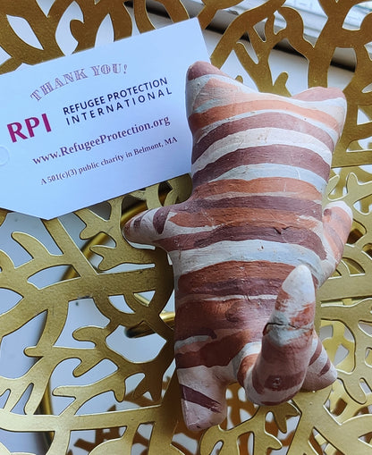 Cat in Stripes Figurine