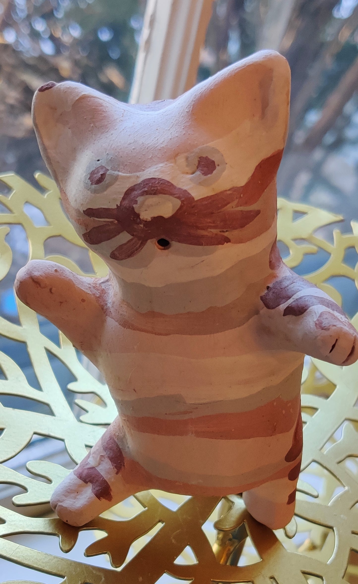 Cat in Stripes Figurine