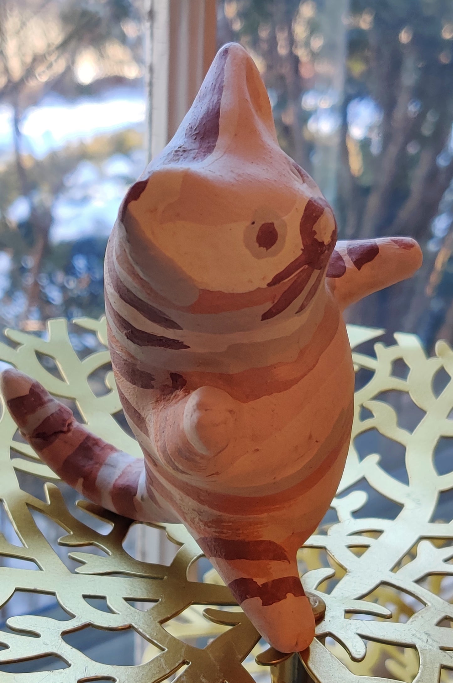 Cat in Stripes Figurine