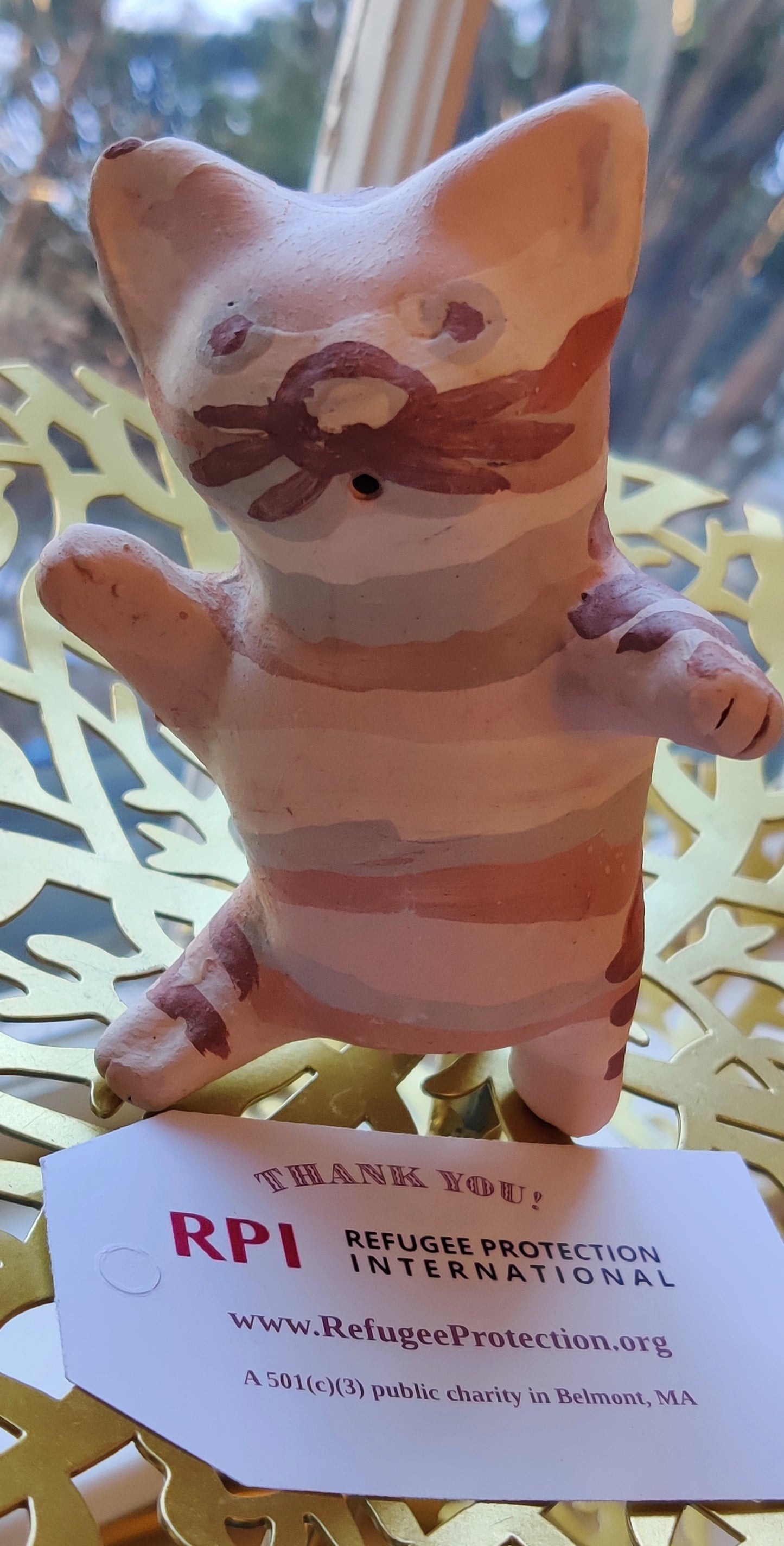 Cat in Stripes Figurine