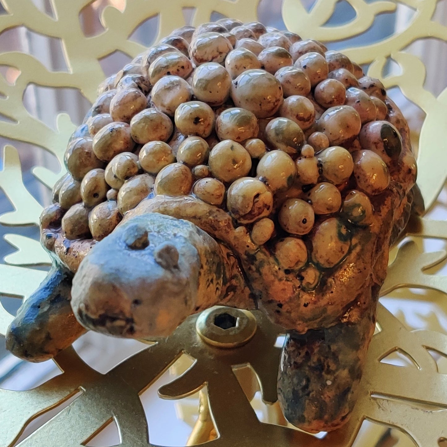 Tortoise Clay Figurine - Rustic