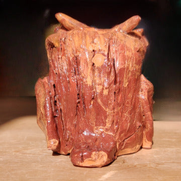 Owl Clay Figurine