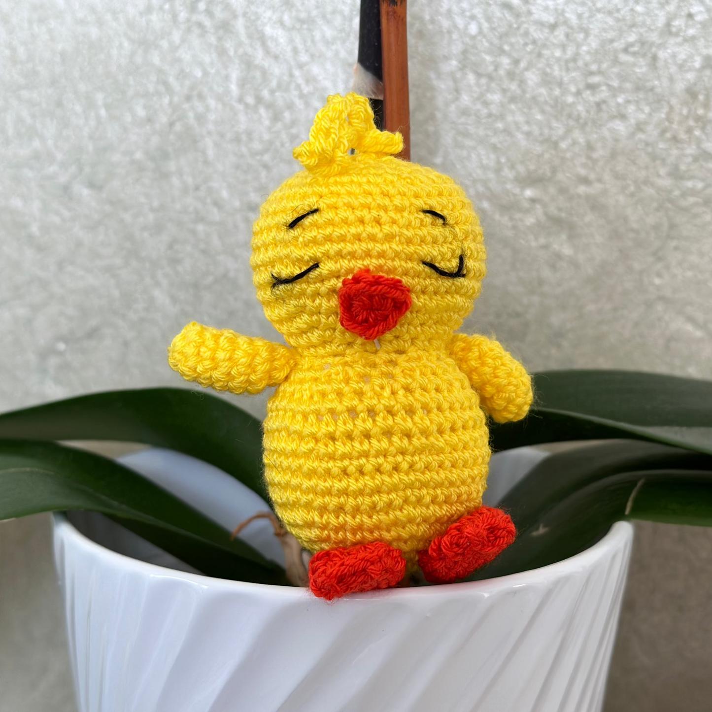 Chick Crochet Charm - Yellow