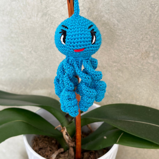 Octopus Amigurumi - Handmade Crochet Bag Charm