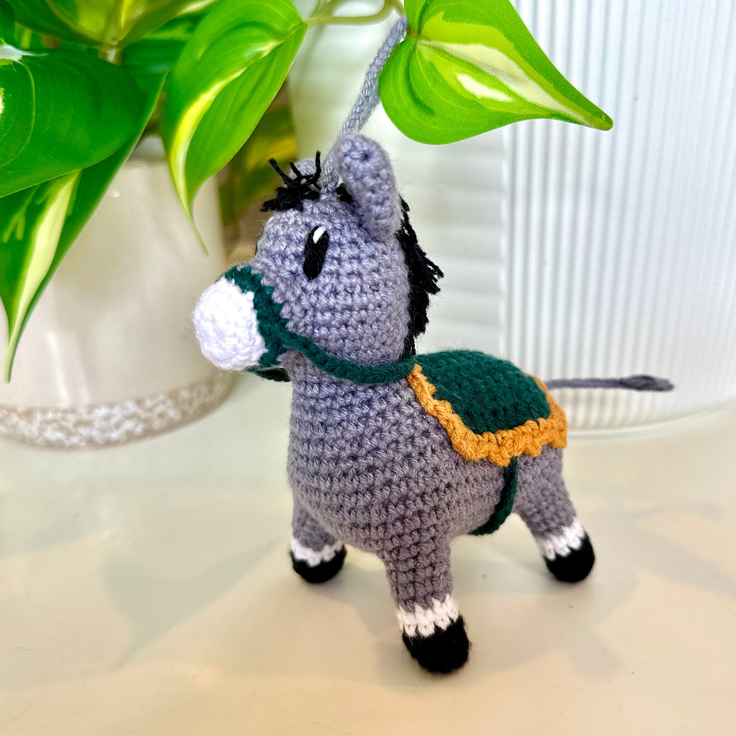 Donkey Amigurumi - Mini/Small - Crochet Plush Charm