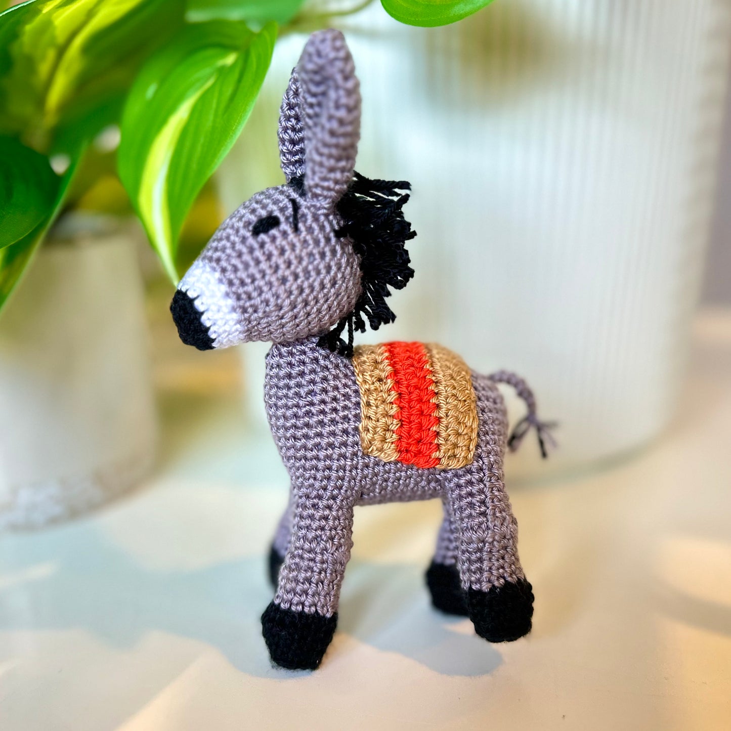 Donkey Mini/Small Crochet Plush Figurine