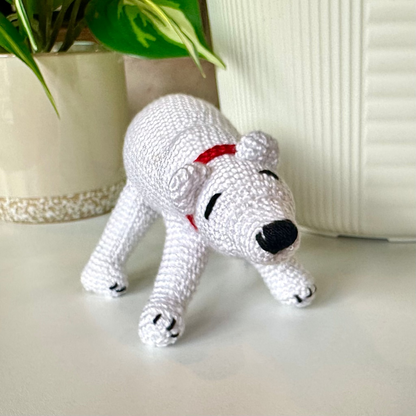 Polar Bear Crochet Plush - With Scarf