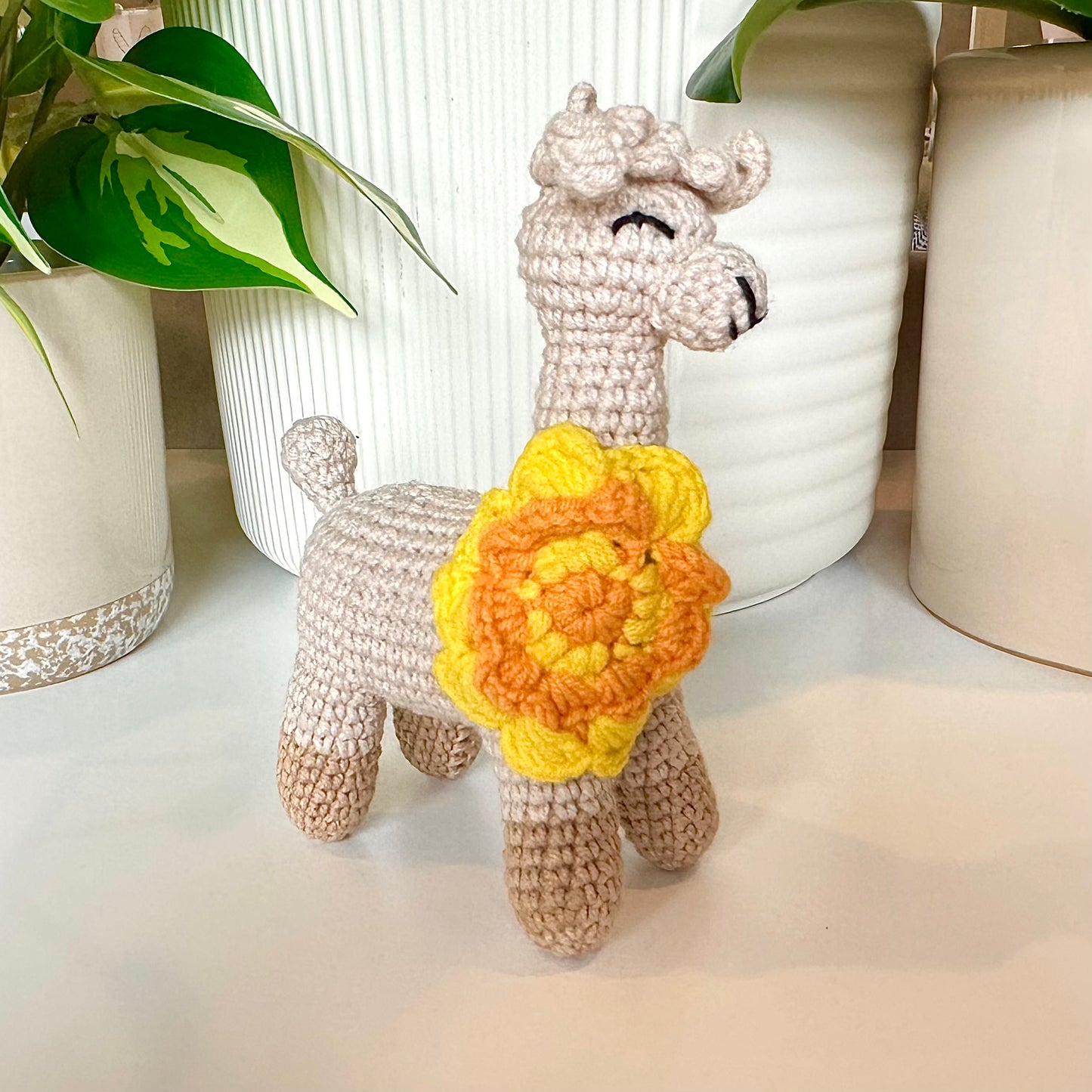 Alpaca Amigurumi - S/M - Handmade Crochet Plush Figurine
