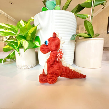Dragon Sitting Amigurumi - Handmade Crochet Plushie