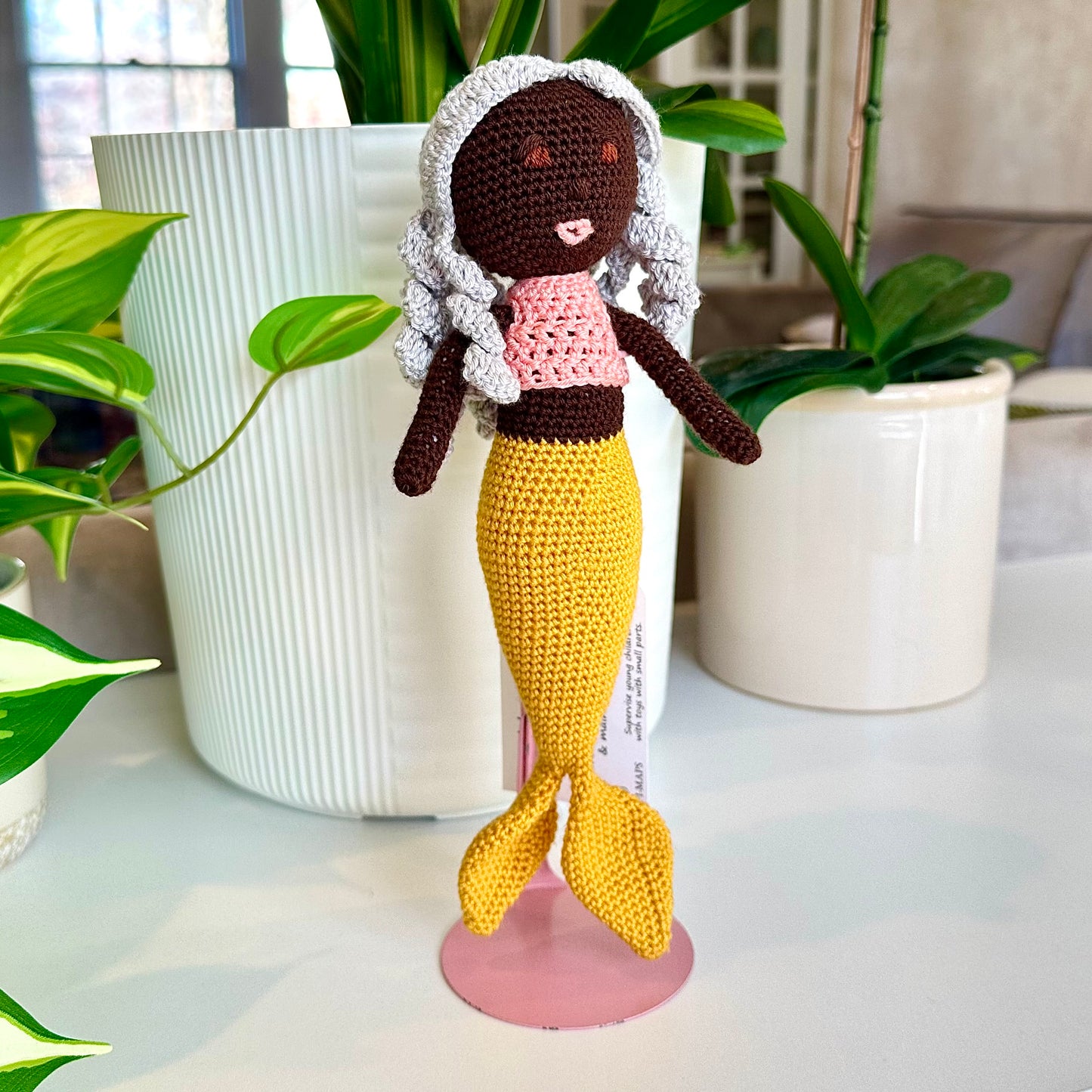 Mermaid Doll (Black) Amigurumi- Crochet Plushie