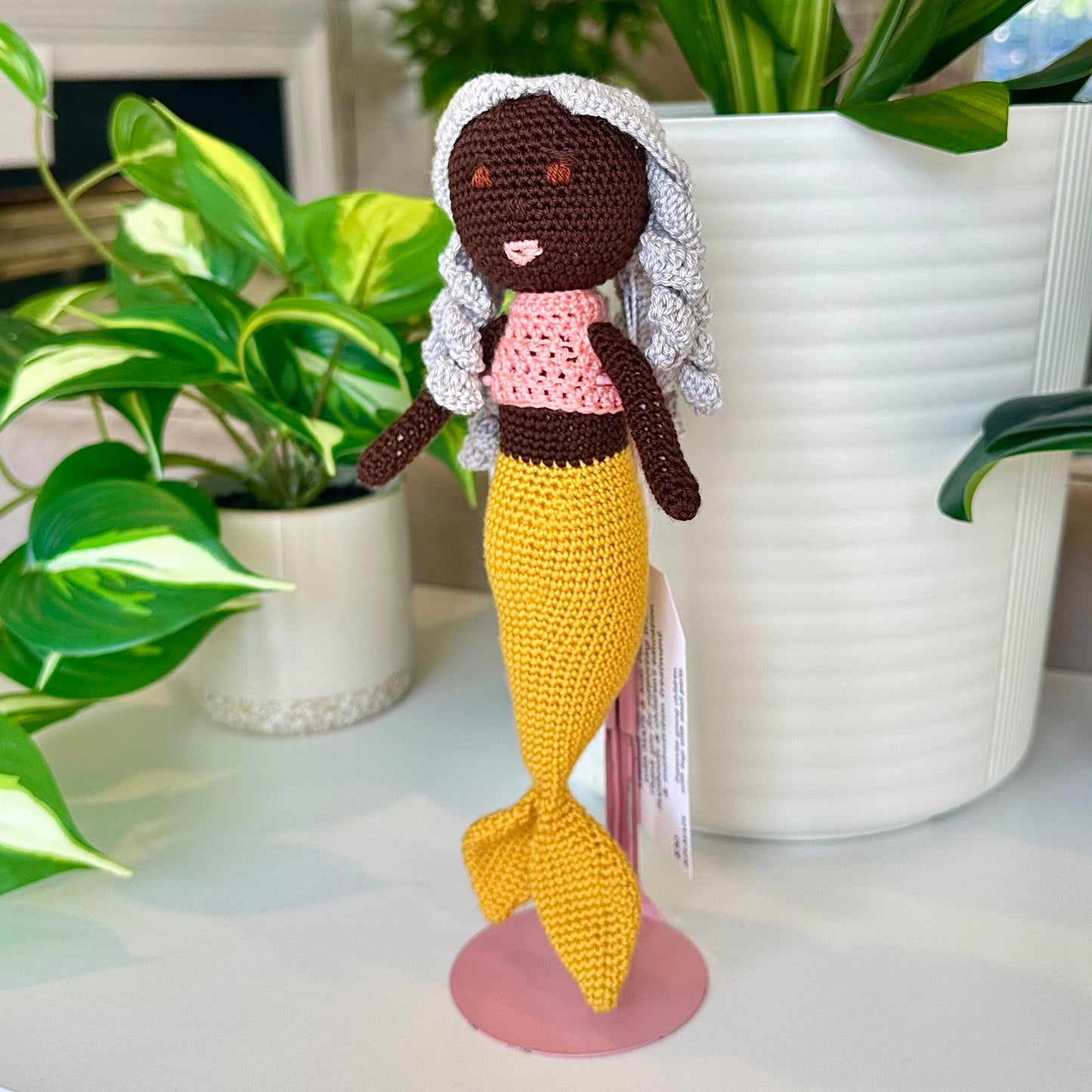 Mermaid Doll (Black) Amigurumi- Crochet Plushie