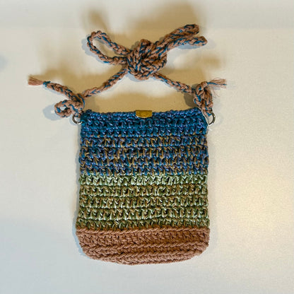 Crochet Multi-Color Crossbody Bag - Ukrainian