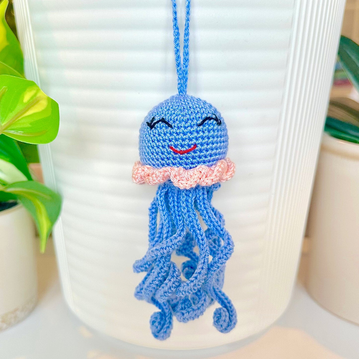 Jellyfish Amigurumi - Crochet Plush Bag Charm