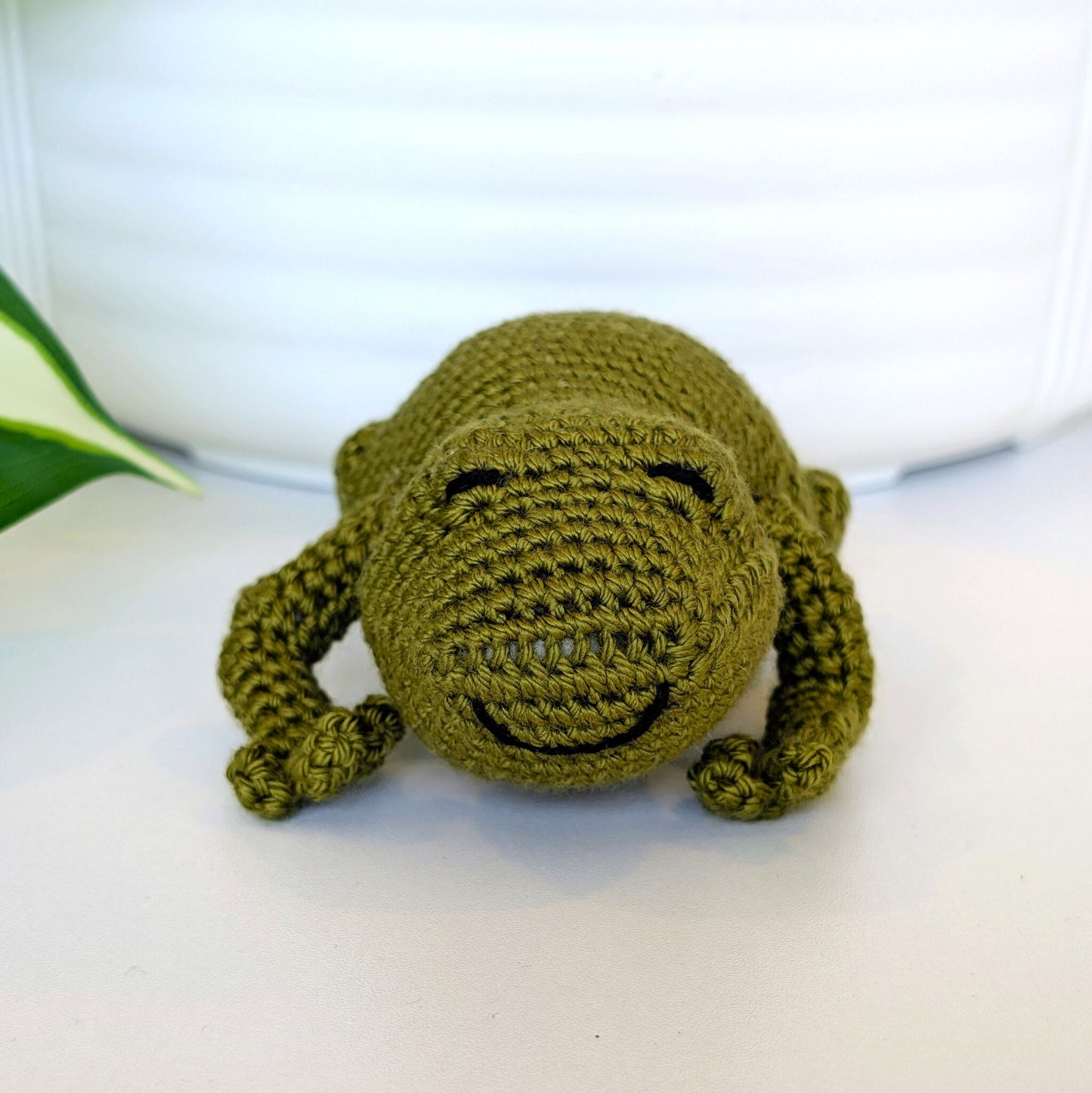 Jumping Frog Crochet Plush