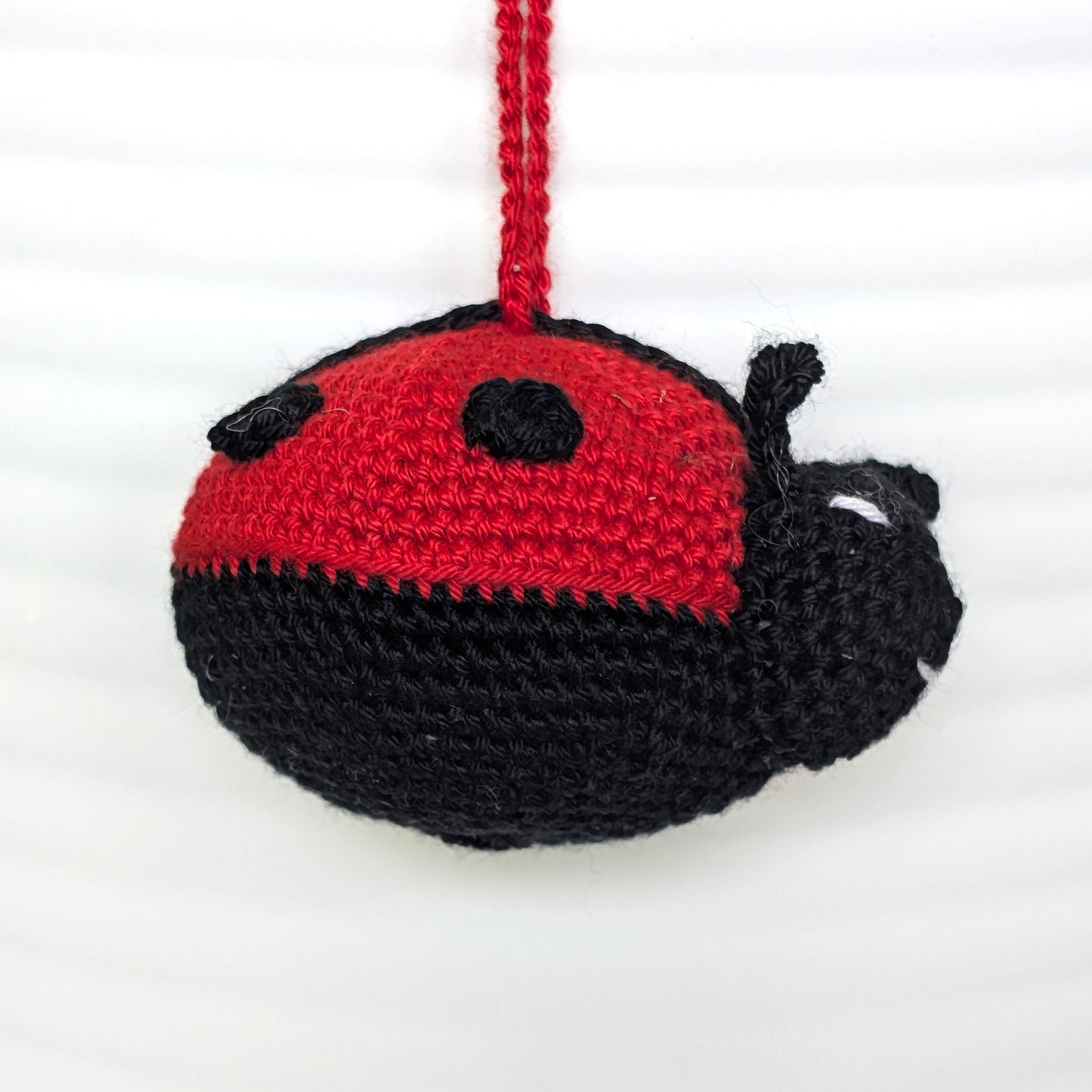 Ladybug Amigurumi - Handmade Crochet Bag Charm
