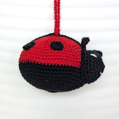Ladybug Amigurumi - Handmade Crochet Bag Charm