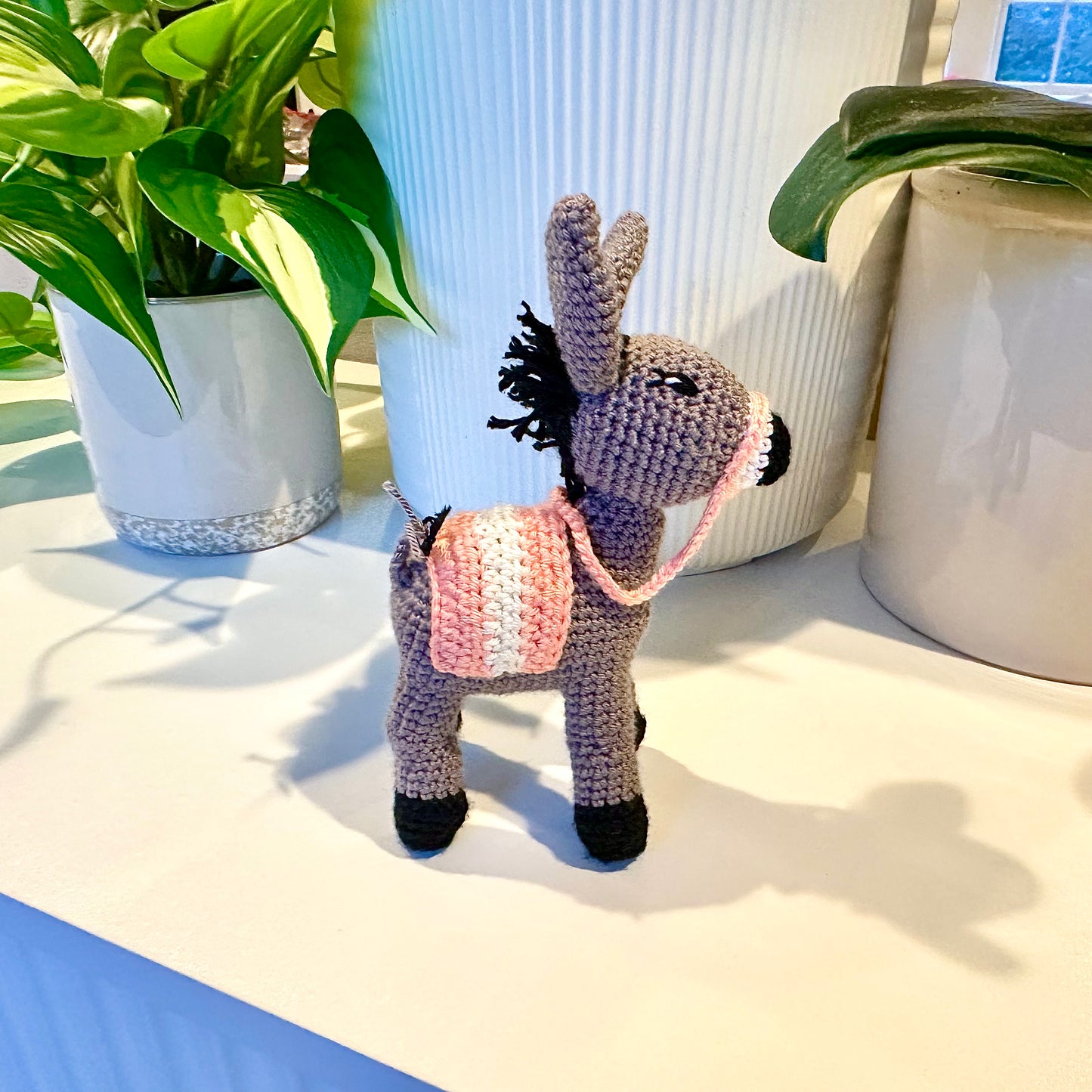 Donkey Mini/Small Crochet Plush Figurine