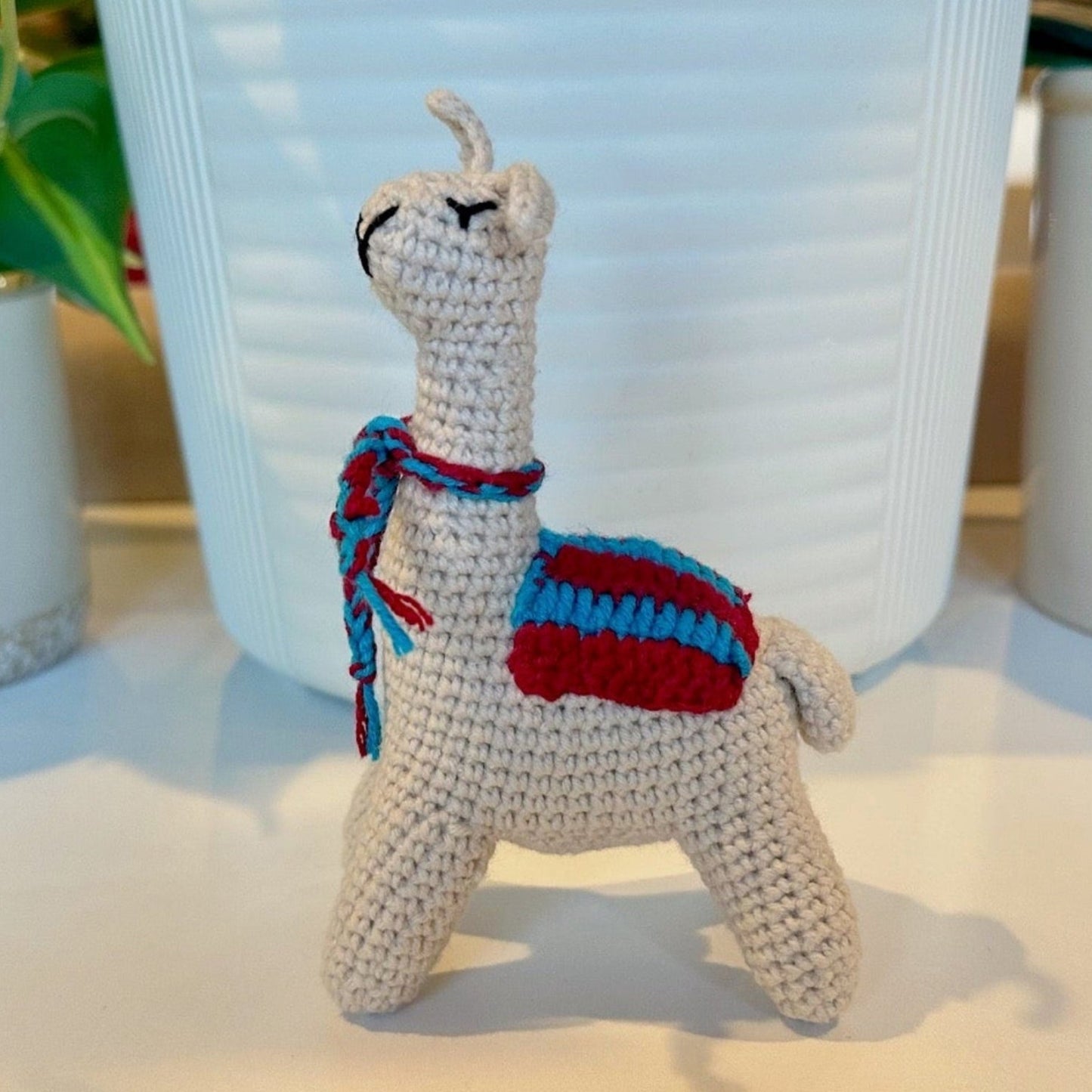 Llama with Scarf Crochet Plush