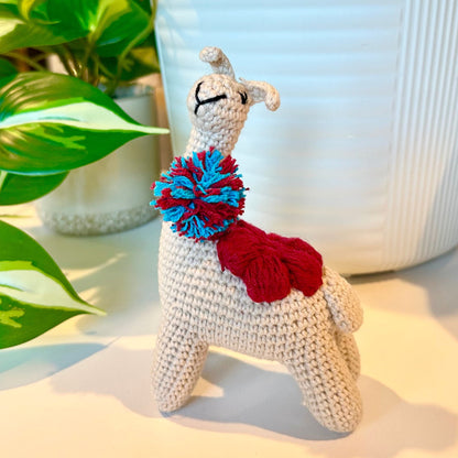 Llama with Scarf Crochet Plush