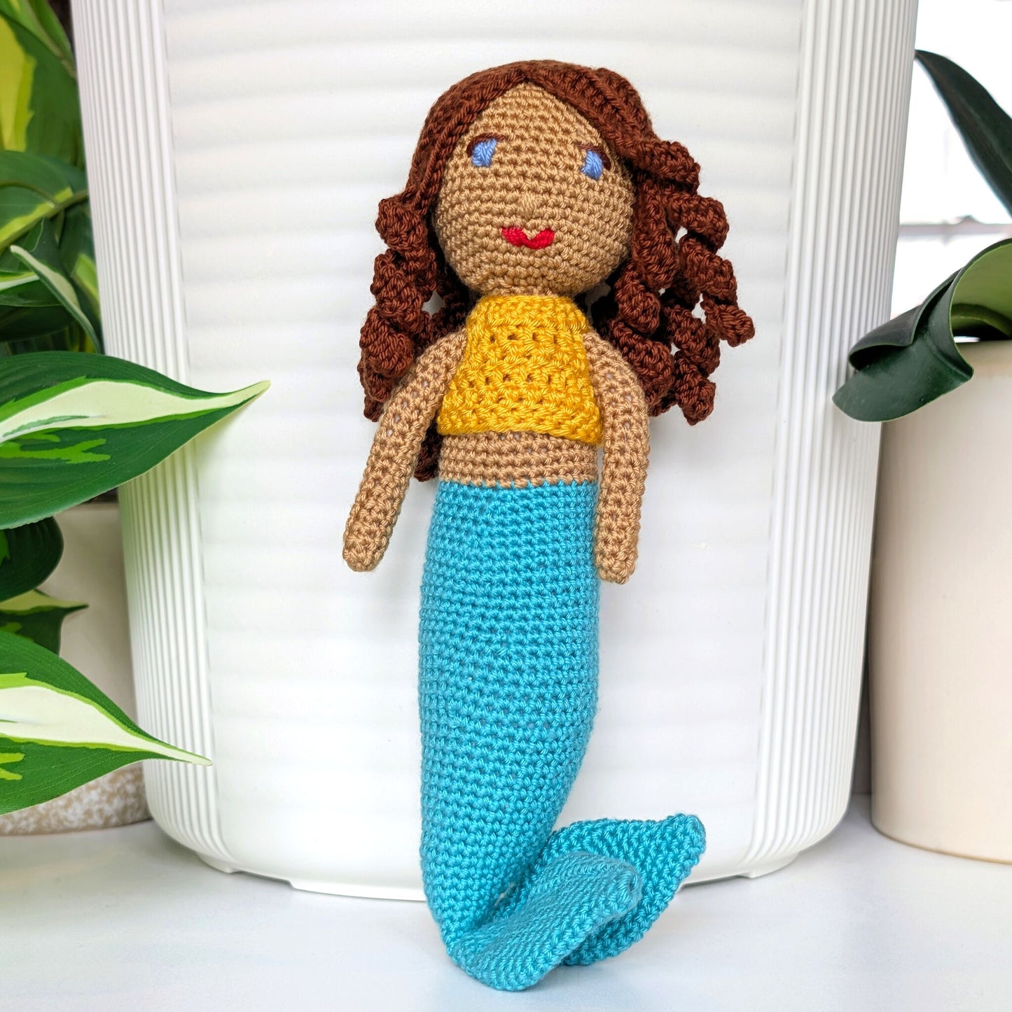 Mermaid (Brown) Amigurumi- Crochet Plushie