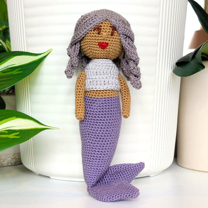 Mermaid (Brown) Amigurumi- Crochet Plushie