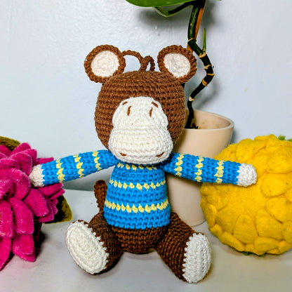 Monkey Amigurumi - Medium - Handmade Crochet Plushie