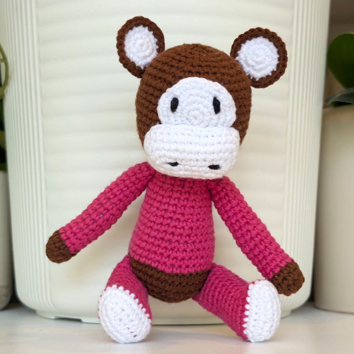 Monkey in Pajamas - Medium - Crochet Plushie