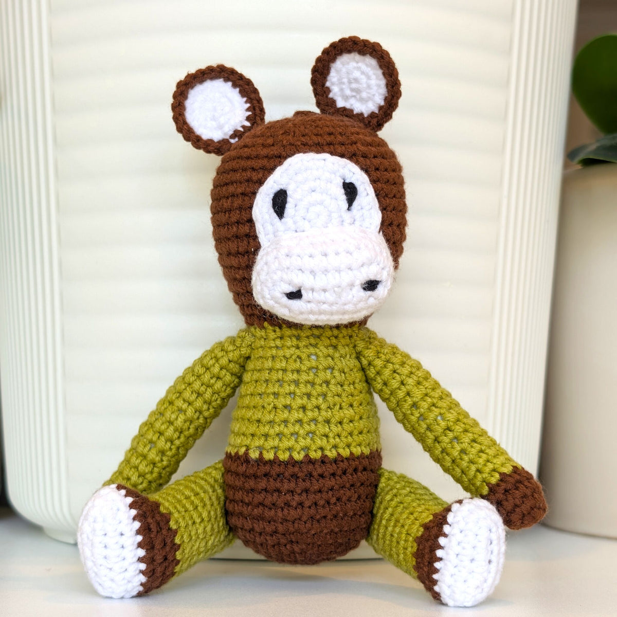 Monkey in Pajamas - Medium - Crochet Plushie