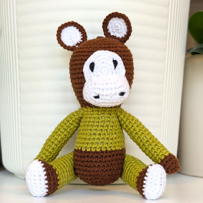 Monkey in Pajamas - Medium - Crochet Plushie