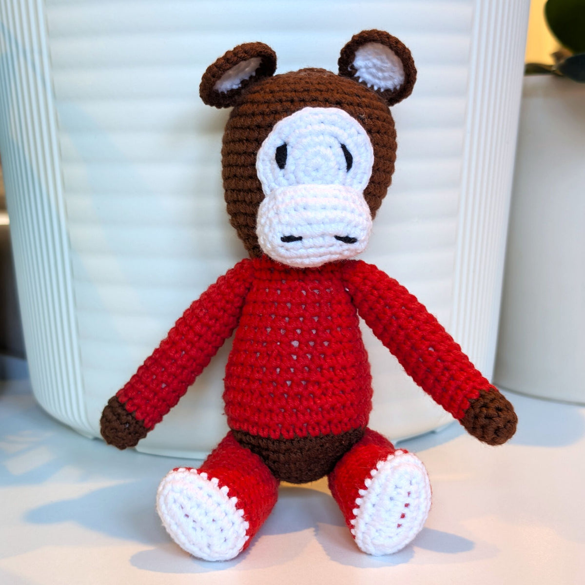 Monkey in Pajamas - Medium - Crochet Plushie