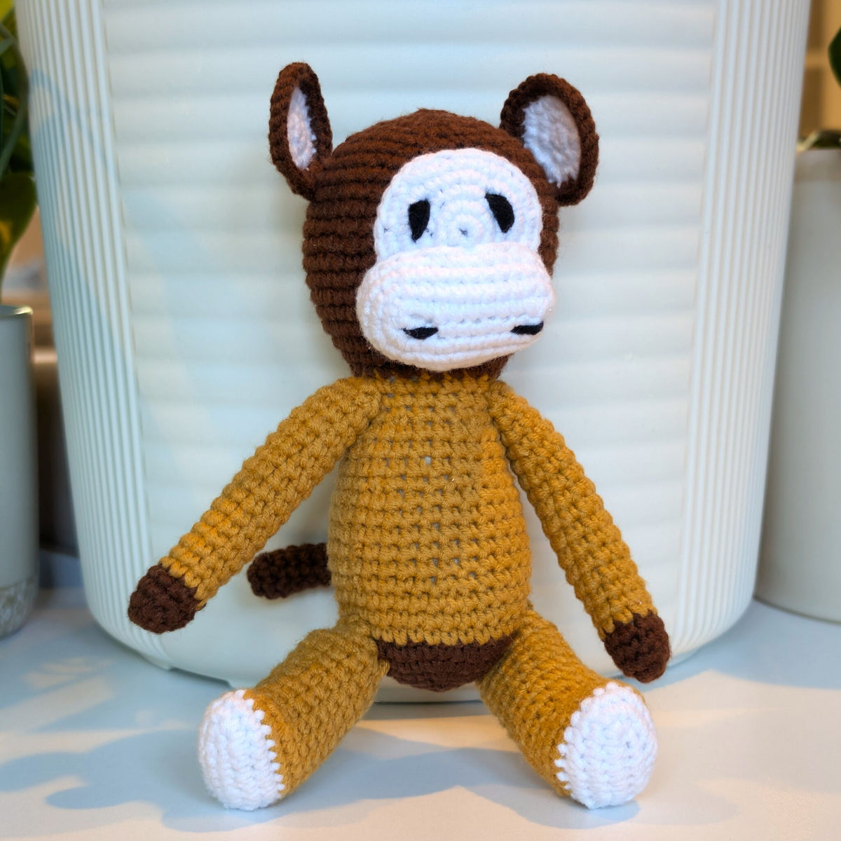 Monkey in Pajamas - Medium - Crochet Plushie