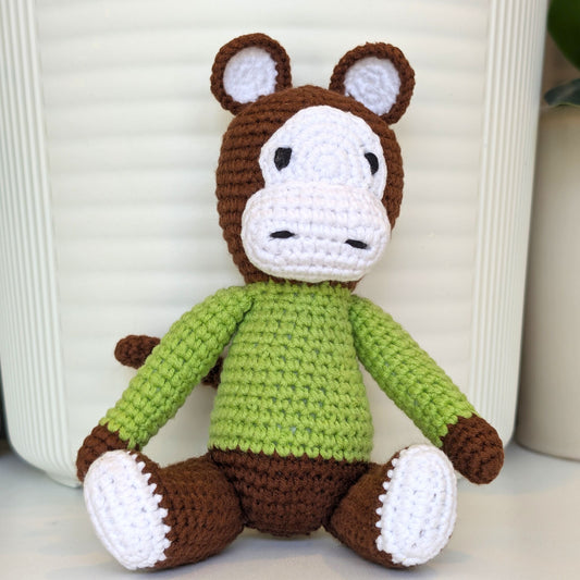 Monkey in Sweater - Medium - Crochet Plushie
