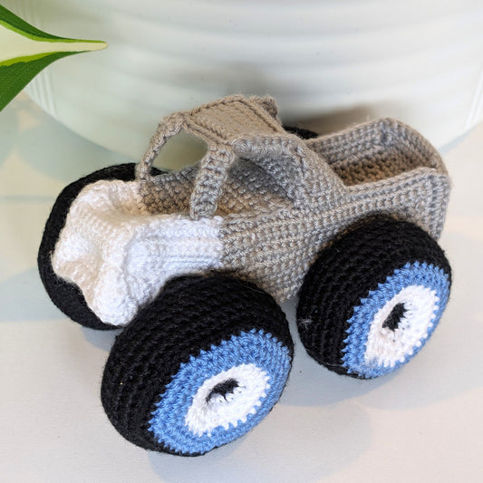 Monster Truck - Gray Crochet Plush
