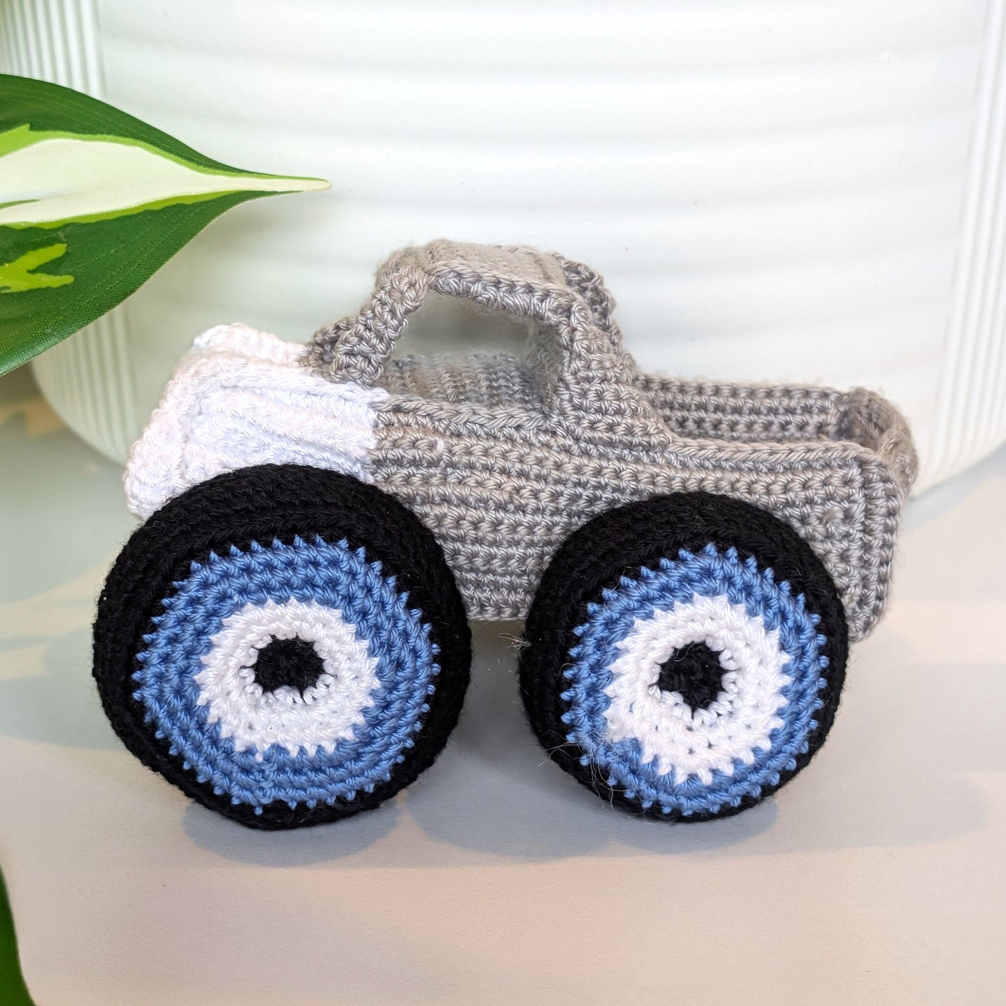 Monster Truck - Gray Crochet Plush