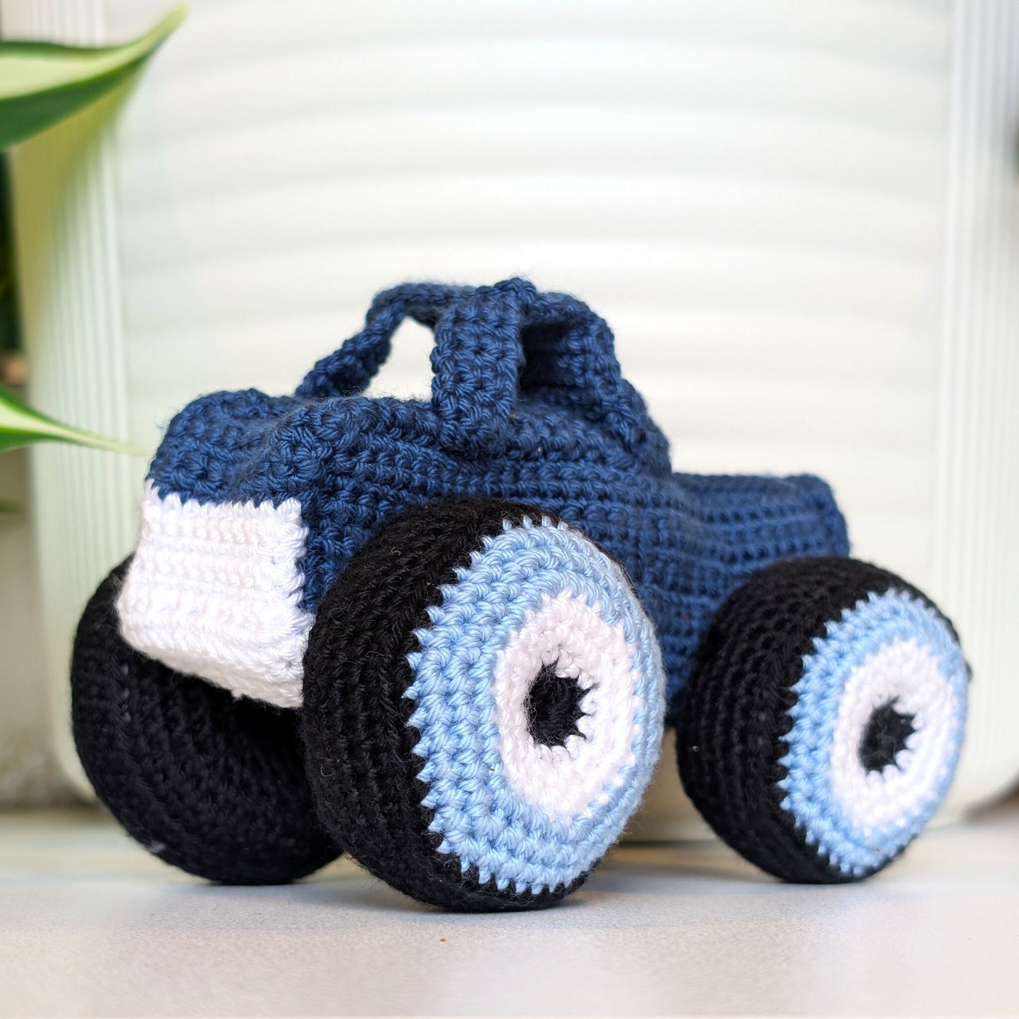 Monster Truck - Navy Blue Crochet Plush