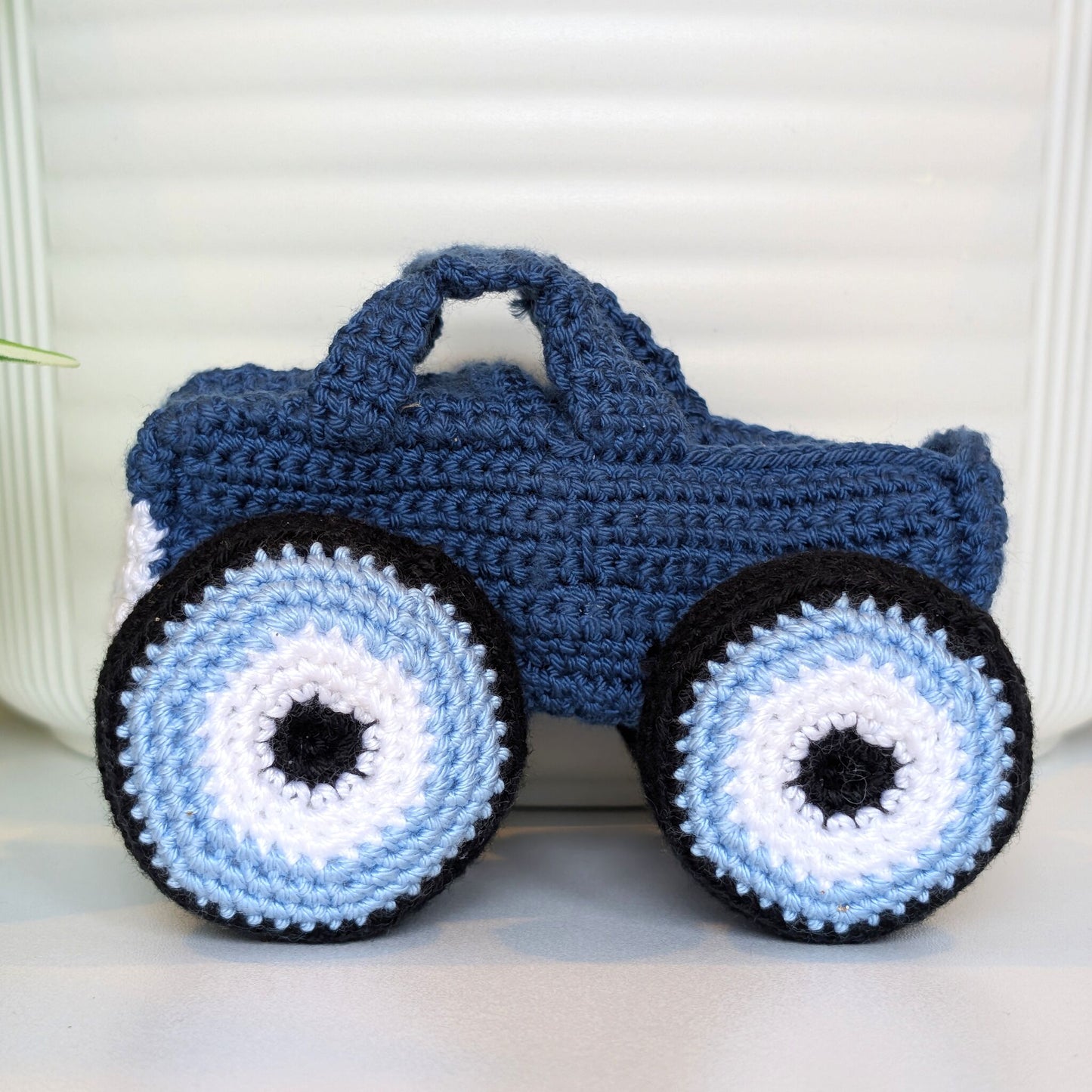 Monster Truck - Navy Blue Crochet Plush