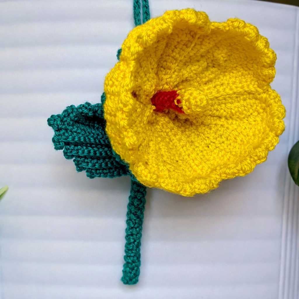 Mountain Poppy - Crochet Flower Charm