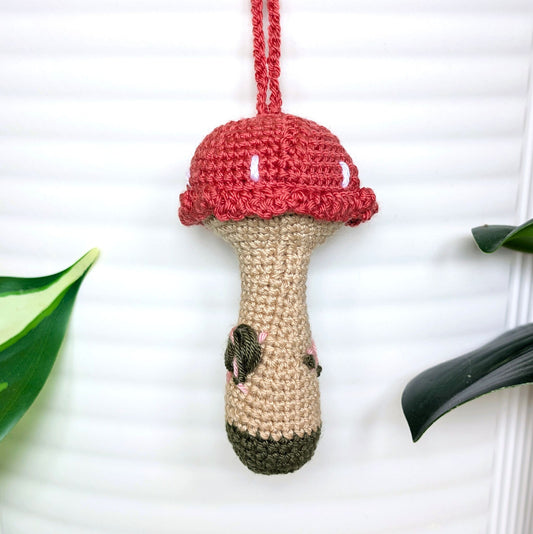 Mushroom Amigurumi - Mini - Crochet Charm, Décor