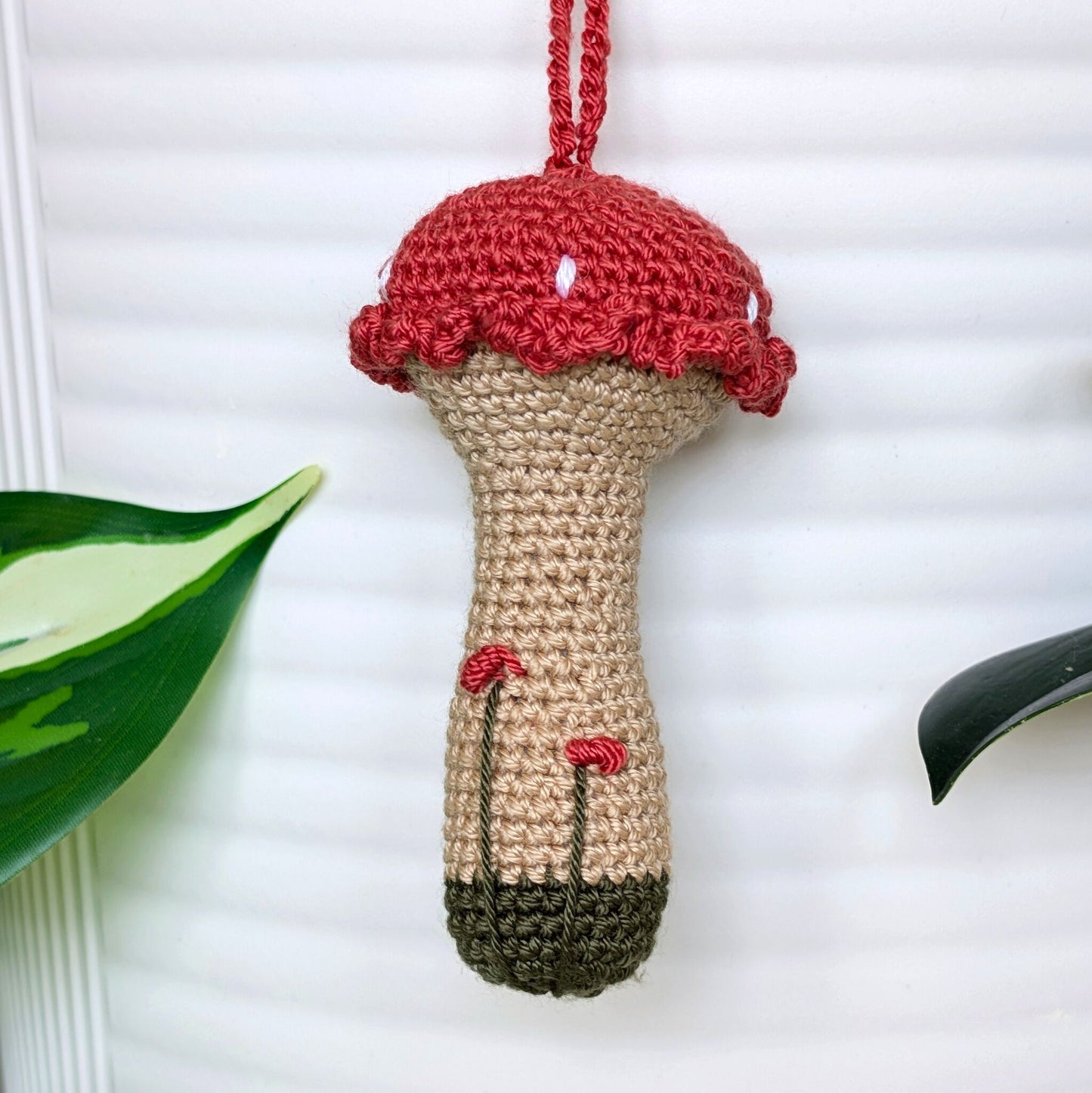 Mushroom Beige Stem Amigurumi - Mini/S - Crochet Charm